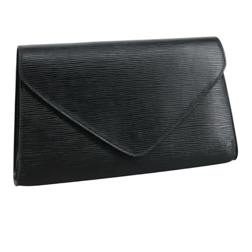Louis Vuitton Epi Clutch Bag Black